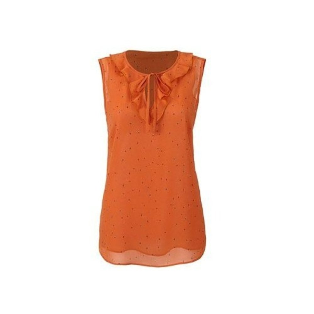 cabi Sleeveless Blouse, Burnt Orange, Small